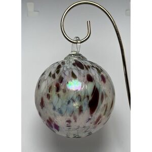 Vintage Christmas Ornament ‎ Hand-Blown Glass Multicolor Ornament Ball 3" SALE‼️